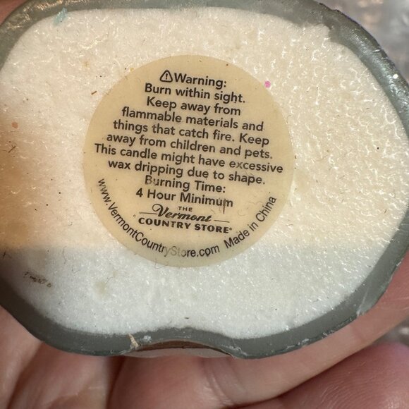 The Vermont Country Store Vintage Angel Candle 3.5" x 5.5" Made in China - Picture 4 of 11